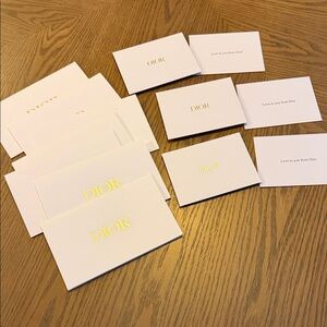 Dior Stationery Cards Envelopes NEW